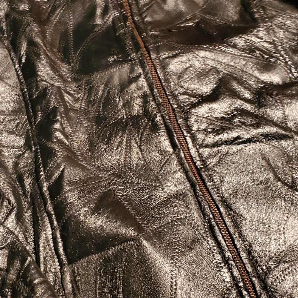 Cellini Leather Jacket Size Large - image 4